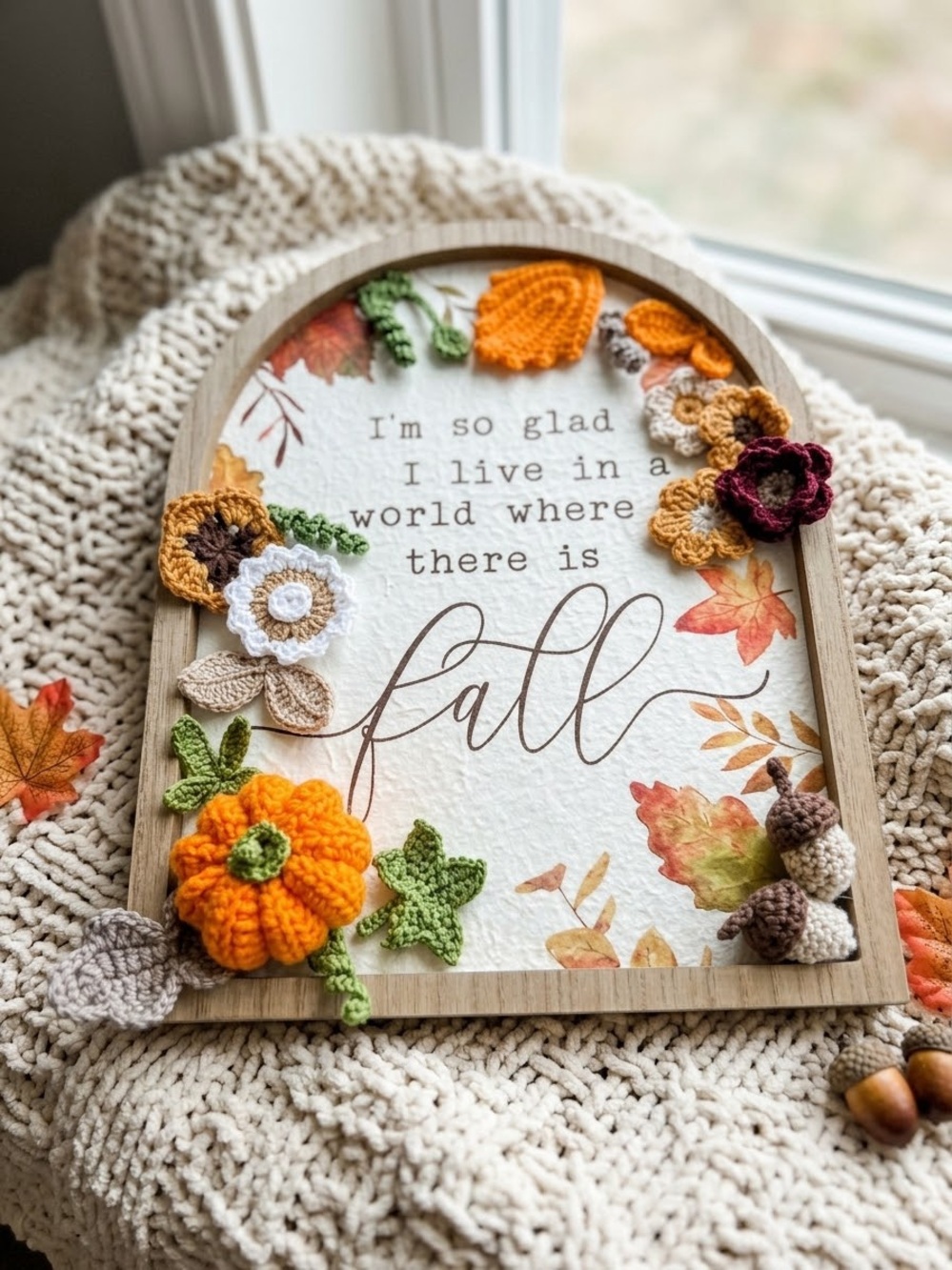 Handmade Crochet Fall Decore - Picture 3 of 5